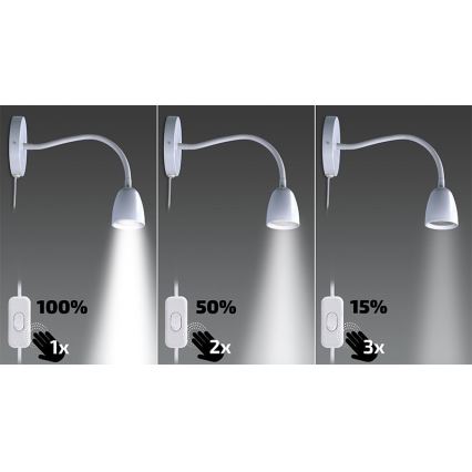 Brilagi - Ρυθμιζόμενος LED ευέλικτος φωτισμός LED/4W/230V λευκός