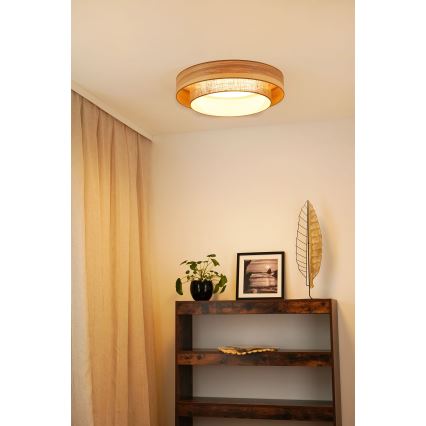 Brilagi - Οροφής φωτιστικό LED MONTANA BOHO LED/26W/230V διάμ. 60 εκ. καφέ