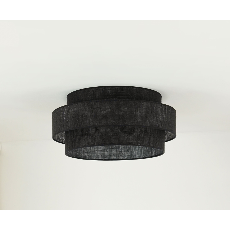 Brilagi - Οροφής φωτιστικό SPACE YUTE LED/12W/230V διάμ. 50 εκ. 3000K/4000K/6400K μαύρο