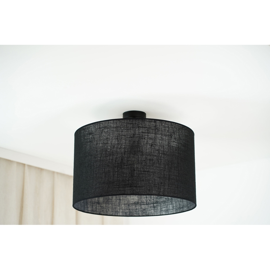 Brilagi - Επιτοίχιο φωτιστικό TUBES ROLLER 1xE27/15W/230V διάμ. 50 εκ. μαύρο