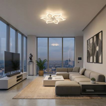 Brilagi - Ανεμιστήρας οροφής LED με ρυθμιζόμενο φωτισμό 34W/230V Ø 83 cm λευκός + τηλεχειριστήριο