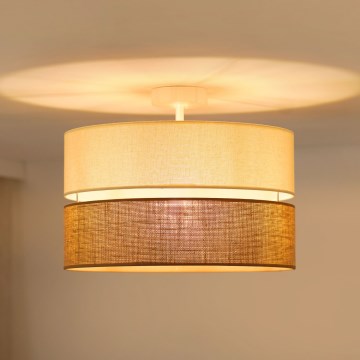 Brilagi - Οροφής φωτιστικό ROYAL YUTE 1xE27/15W/230V διάμ. 40 εκ. μπεζ/κρεμ