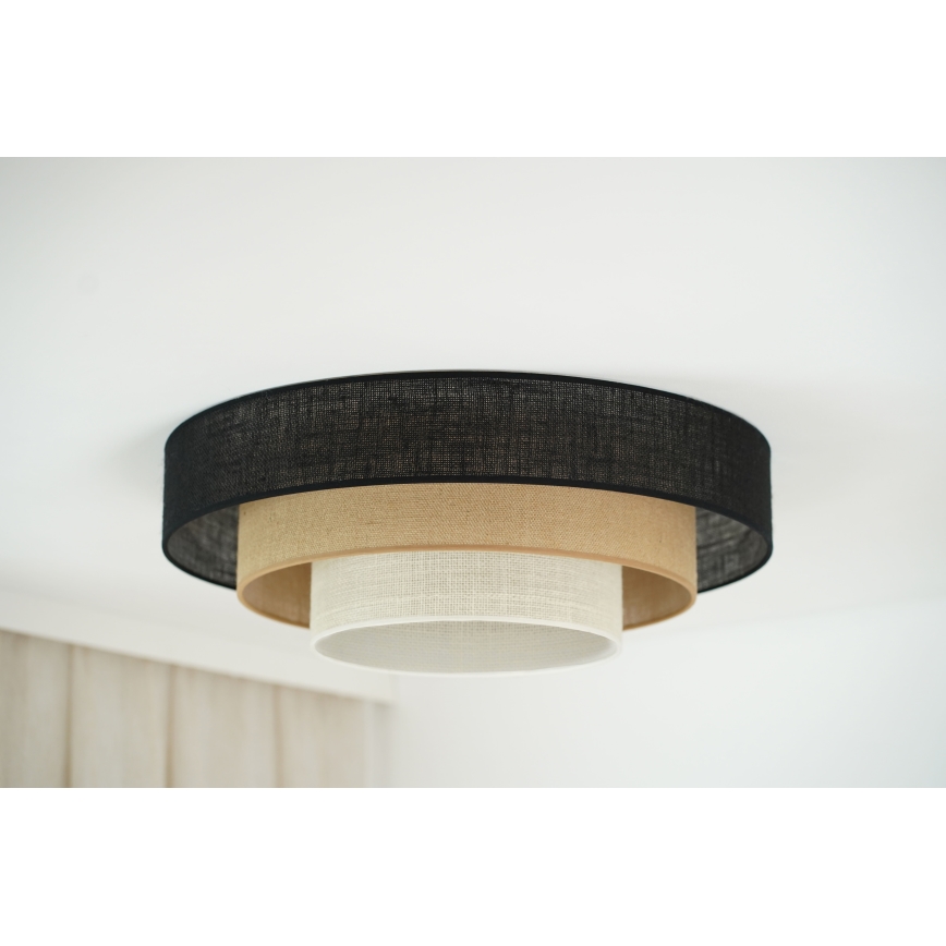 Brilagi - Οροφής φωτιστικό ASPEN LUNETA LED/12W/230V διάμ. 60 εκ. 3000K/4000K/6400K μαύρο/μπεζ/κρεμ