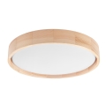 Brilagi - Οροφής φωτιστικό LED MANAROLA SIMPLE LED/24W/230V 3000K πεύκο διάμ. 41 εκ.