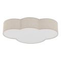 Brilagi - Παιδικό φωτιστικό οροφής NIMBUS LINEN 4xE27/15W/230V 46x63 cm μπεζ