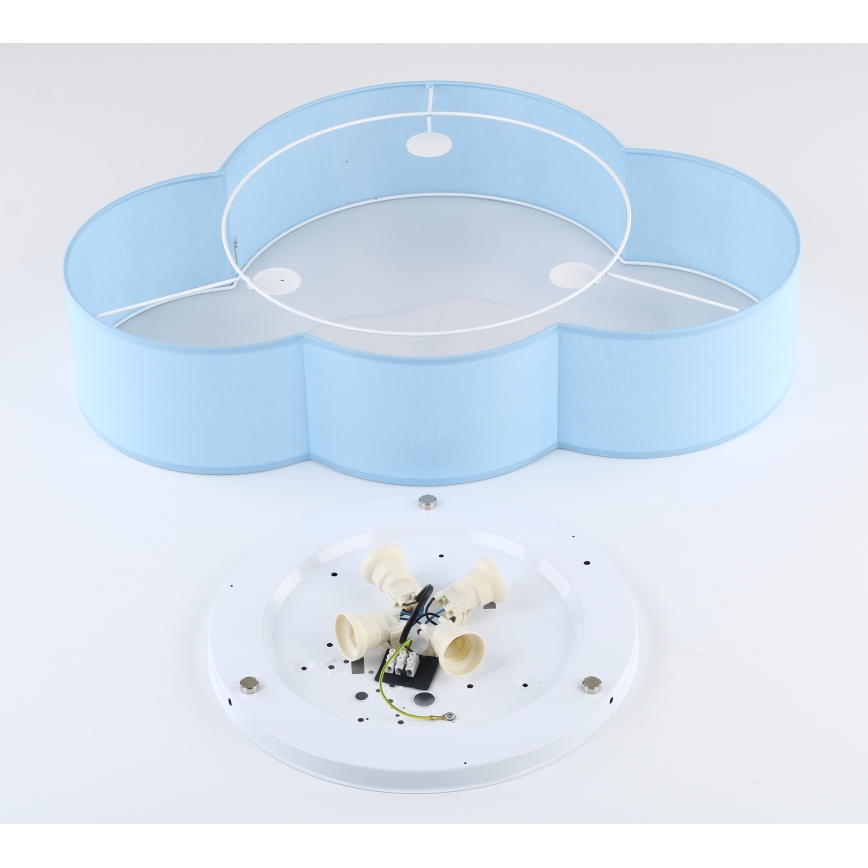 Brilagi - Παιδικό φωτιστικό οροφής NIMBUS 4xE27/15W/230V μπλε
