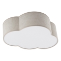 Brilagi - Παιδικό φωτιστικό οροφής NIMBUS LINEN 2xE27/15W/230V μπεζ