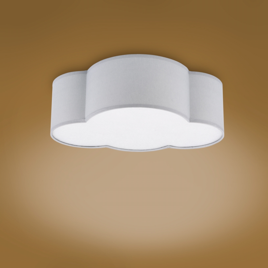 Brilagi - Παιδικό φωτιστικό οροφής NIMBUS MINI 2xE27/15W/230V γκρίζο