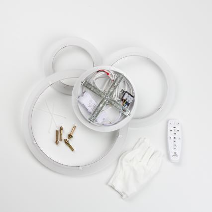 Brilagi - Πλαφονιέρα ντιμαριζόμενη LED ORBITS LED/40W/230V 3000-6500K λευκό + τηλεχειριστήριο