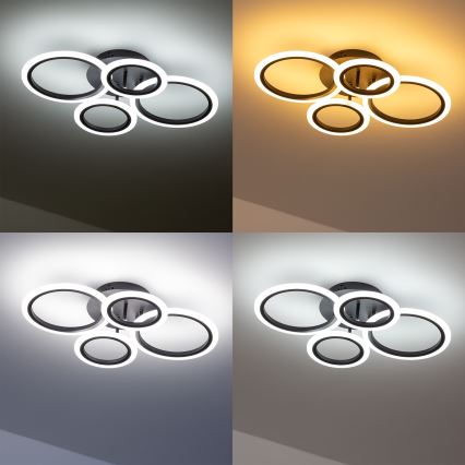 Brilagi - Πλαφονιέρα ντιμαριζόμενη LED ORBITS LED/50W/230V 3000-6500K + τηλεχειριστήριο