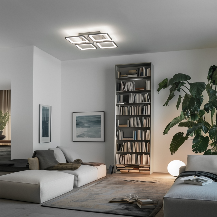 Brilagi - Πλαφονιέρα ντιμαριζόμενη LED SQUARED LED/85W/230V 3000-6500K + τηλεχειριστήριο