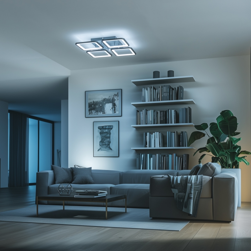 Brilagi - Πλαφονιέρα ντιμαριζόμενη LED SQUARED LED/85W/230V 3000-6500K + τηλεχειριστήριο