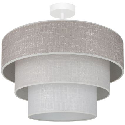 Brilagi - Πλαφονιέρα οροφής ALASKA LUNETA 1xE27/15W/230V διάμετρος 45 cm γκρι/κρεμ