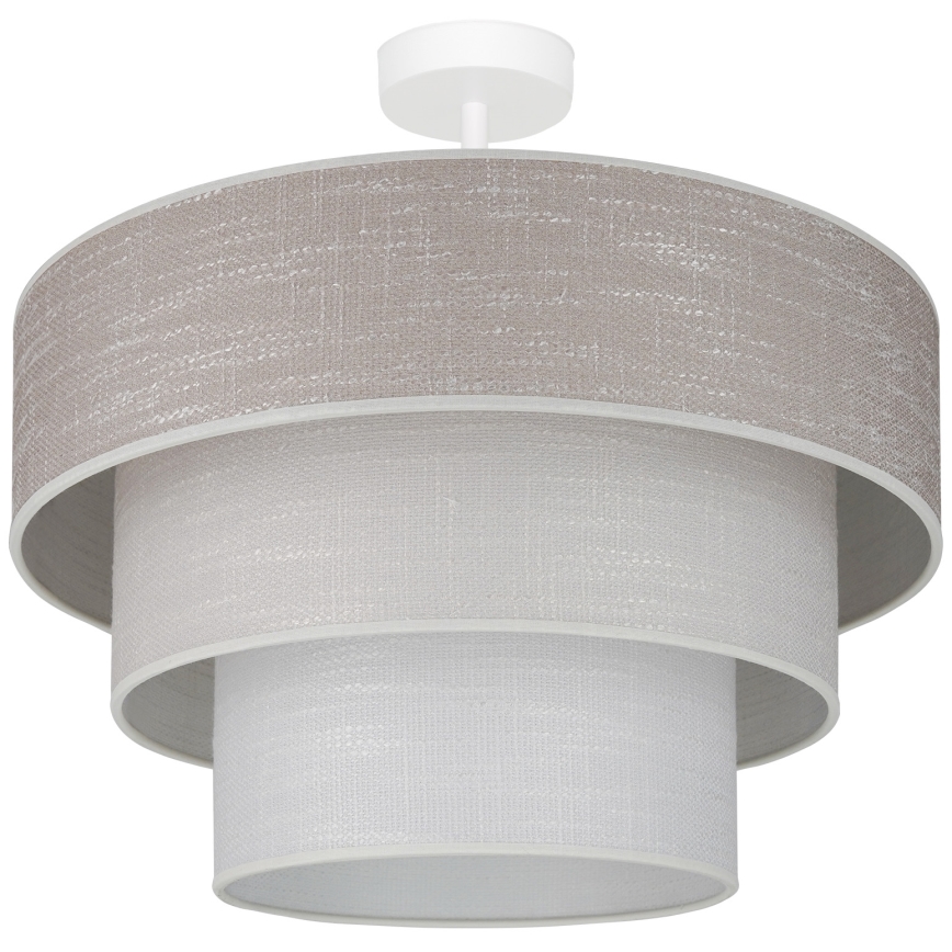 Brilagi - Πλαφονιέρα οροφής ALASKA LUNETA 1xE27/15W/230V διάμετρος 45 cm γκρι/κρεμ