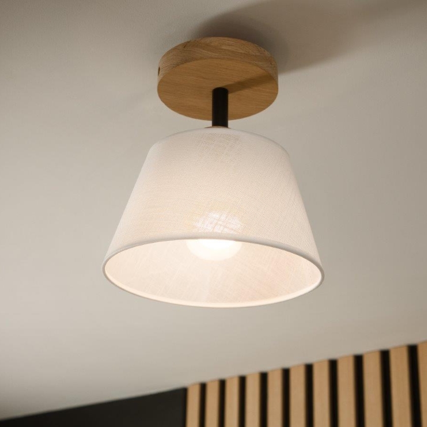 Brilagi - Πλαφονιέρα οροφής ANTHONY 1xE14/60W/230V δρυς/λευκό