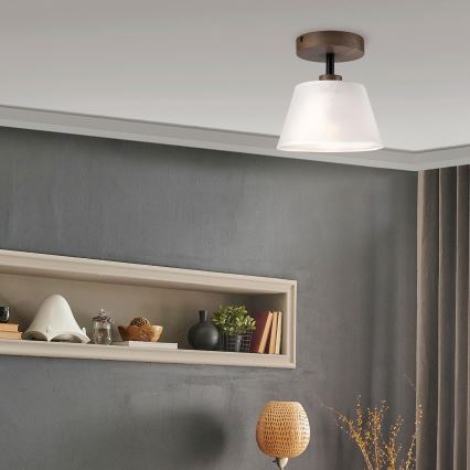 Brilagi - Πλαφονιέρα οροφής ANTHONY 1xE14/60W/230V δρυς/λευκό