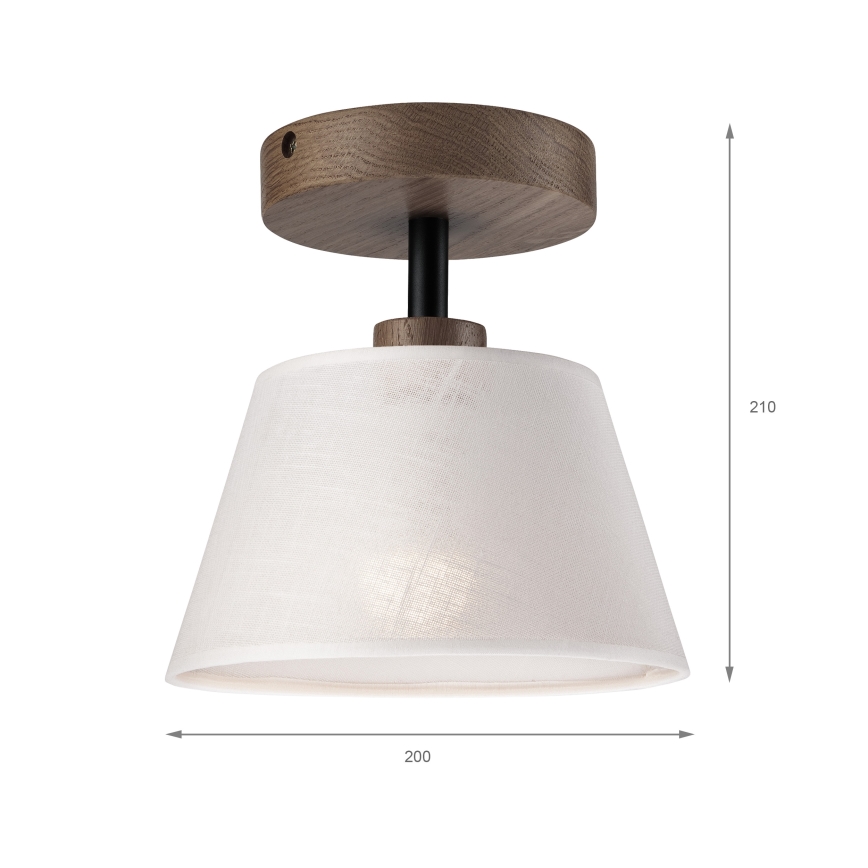 Brilagi - Πλαφονιέρα οροφής ANTHONY 1xE14/60W/230V δρυς/λευκό