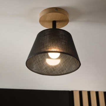 Brilagi - Πλαφονιέρα οροφής ANTHONY 1xE14/60W/230V δρυς/μαύρο
