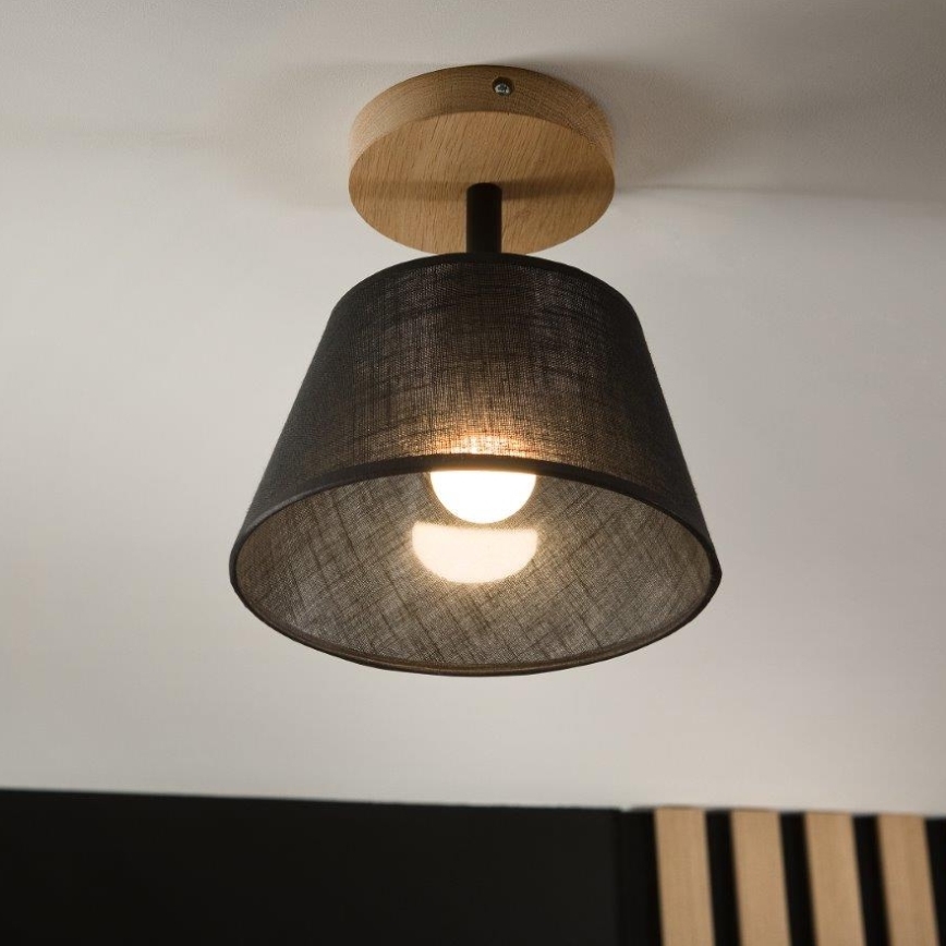 Brilagi - Πλαφονιέρα οροφής ANTHONY 1xE14/60W/230V δρυς/μαύρο