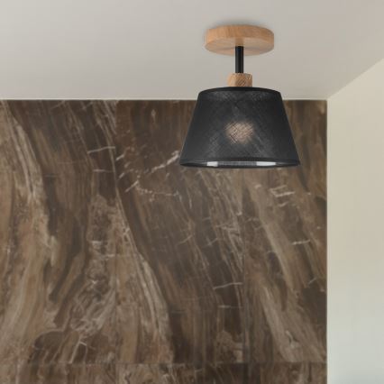 Brilagi - Πλαφονιέρα οροφής ANTHONY 1xE14/60W/230V δρυς/μαύρο