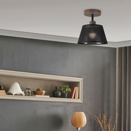Brilagi - Πλαφονιέρα οροφής ANTHONY 1xE14/60W/230V δρυς/μαύρο