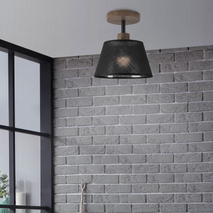 Brilagi - Πλαφονιέρα οροφής ANTHONY 1xE14/60W/230V δρυς/μαύρο