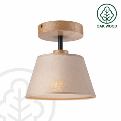 Brilagi - Πλαφονιέρα οροφής ANTHONY 1xE14/60W/230V δρυς/μπεζ