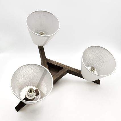 Brilagi - Πλαφονιέρα οροφής ANTHONY 3xE14/40W/230V δρυς/λευκό