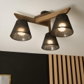 Brilagi - Πλαφονιέρα οροφής ANTHONY 3xE14/40W/230V δρυς/μαύρο