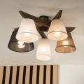 Brilagi - Πλαφονιέρα οροφής ANTHONY 5xE14/40W/230V δρυς