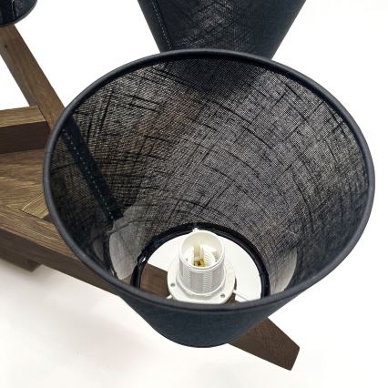 Brilagi - Πλαφονιέρα οροφής ANTHONY 5xE14/40W/230V δρυς/μαύρο