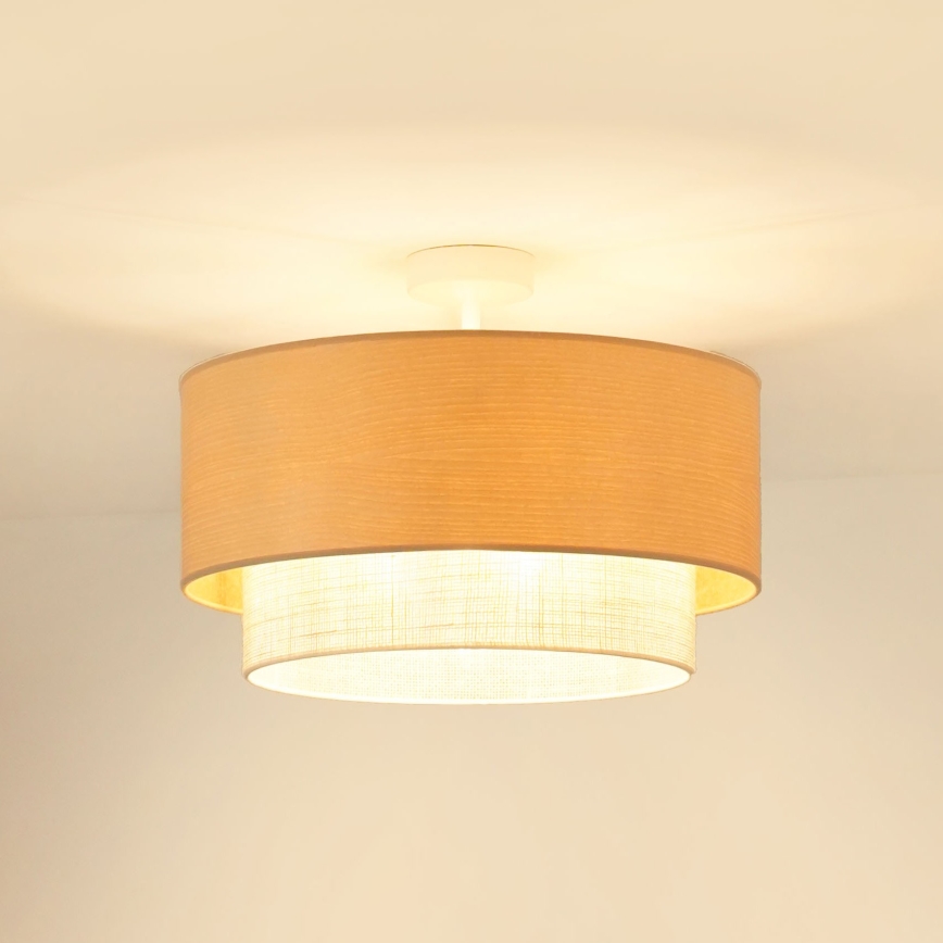 Brilagi - Πλαφονιέρα οροφής ARIZONA BOHO 1xE27/15W/230V διάμετρος 45 cm κρεμ/μπεζ