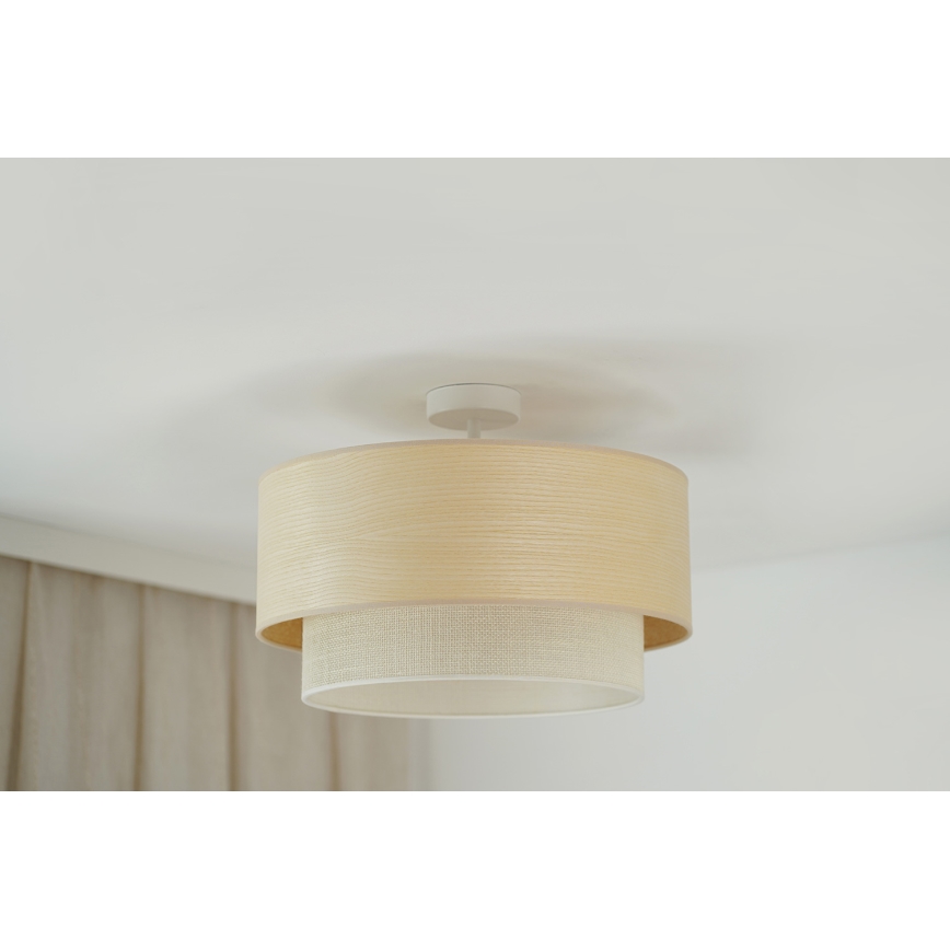 Brilagi - Πλαφονιέρα οροφής ARIZONA BOHO 1xE27/15W/230V διάμετρος 45 cm κρεμ/μπεζ
