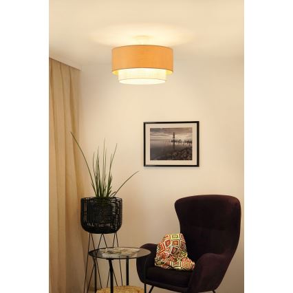 Brilagi - Πλαφονιέρα οροφής ARIZONA BOHO 1xE27/15W/230V διάμετρος 45 cm κρεμ/μπεζ