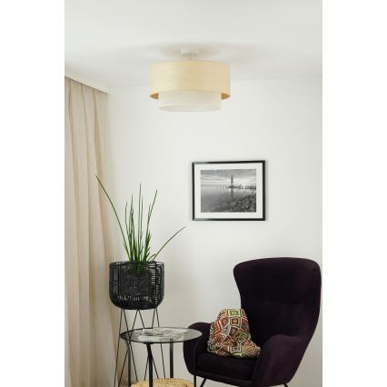 Brilagi - Πλαφονιέρα οροφής ARIZONA BOHO 1xE27/15W/230V διάμετρος 45 cm κρεμ/μπεζ