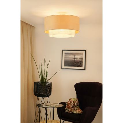 Brilagi - Πλαφονιέρα οροφής ARIZONA BOHO 1xE27/15W/230V διάμετρος 60 cm μπεζ