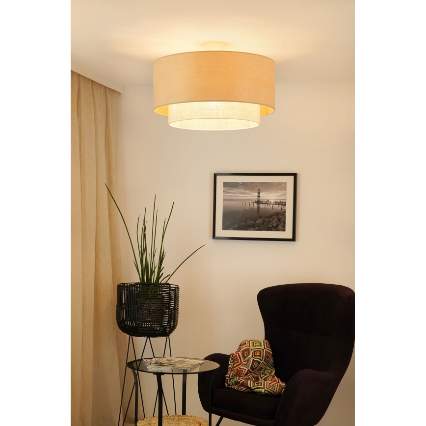 Brilagi - Πλαφονιέρα οροφής ARIZONA BOHO 1xE27/15W/230V διάμετρος 60 cm μπεζ