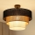 Brilagi - Πλαφονιέρα οροφής ASPEN LUNETA 1xE27/15W/230V διάμετρος 45 cm μαύρο/μπεζ/κρεμ