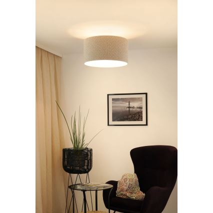 Brilagi - Πλαφονιέρα οροφής BOUCLE ROLLER 1xE27/15W/230V διάμετρος 45 cm κρεμ