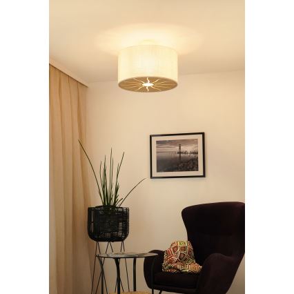 Brilagi - Πλαφονιέρα οροφής COUNTRY ROLLER 1xE27/15W/230V διάμετρος 45 cm κρεμ