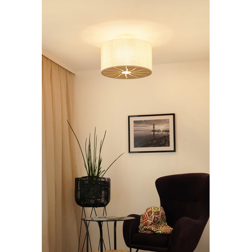 Brilagi - Πλαφονιέρα οροφής COUNTRY ROLLER 1xE27/15W/230V διάμετρος 45 cm κρεμ