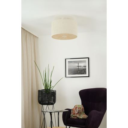 Brilagi - Πλαφονιέρα οροφής COUNTRY ROLLER 1xE27/15W/230V διάμετρος 45 cm κρεμ