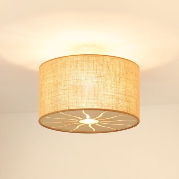 Brilagi - Πλαφονιέρα οροφής COUNTRY ROLLER 1xE27/15W/230V διάμετρος 45 cm μπεζ