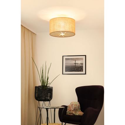 Brilagi - Πλαφονιέρα οροφής COUNTRY ROLLER 1xE27/15W/230V διάμετρος 45 cm μπεζ