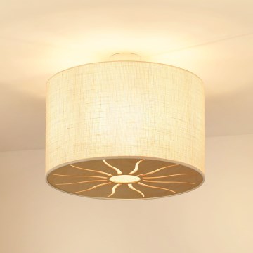 Brilagi - Πλαφονιέρα οροφής COUNTRY ROLLER 1xE27/15W/230V διάμετρος 50 cm κρεμ