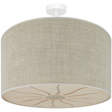 Brilagi - Πλαφονιέρα οροφής COUNTRY ROLLER 1xE27/15W/230V διάμετρος 50 cm κρεμ