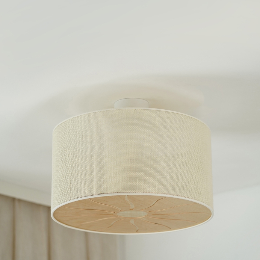 Brilagi - Πλαφονιέρα οροφής COUNTRY ROLLER 1xE27/15W/230V διάμετρος 50 cm κρεμ