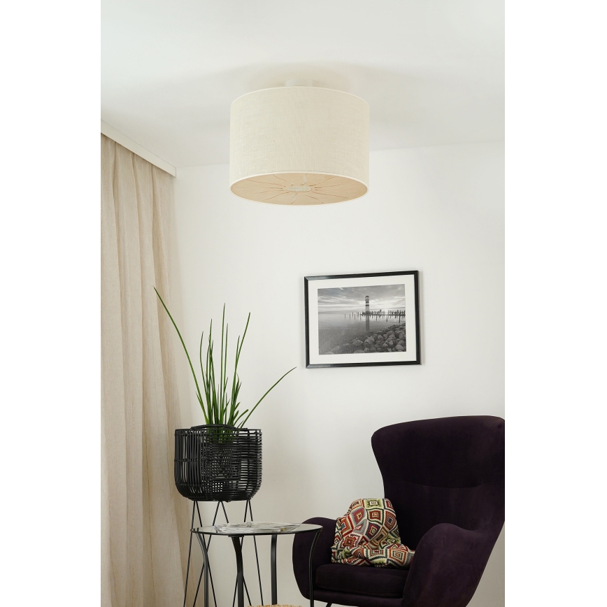 Brilagi - Πλαφονιέρα οροφής COUNTRY ROLLER 1xE27/15W/230V διάμετρος 50 cm κρεμ