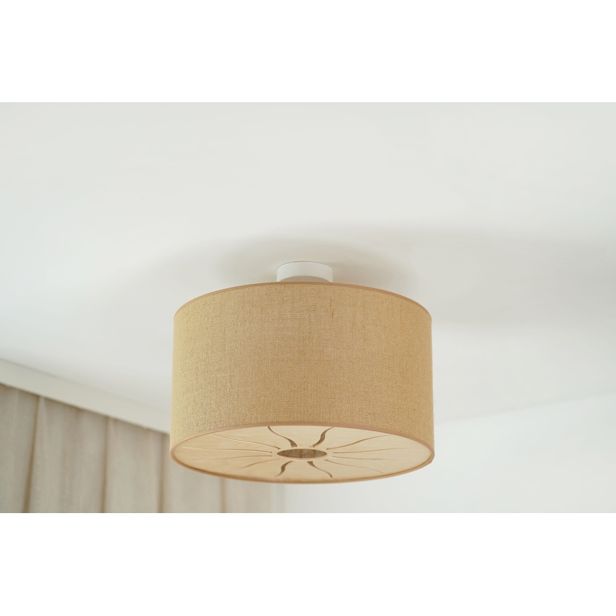 Brilagi - Πλαφονιέρα οροφής COUNTRY ROLLER 1xE27/15W/230V διάμετρος 50 cm μπεζ