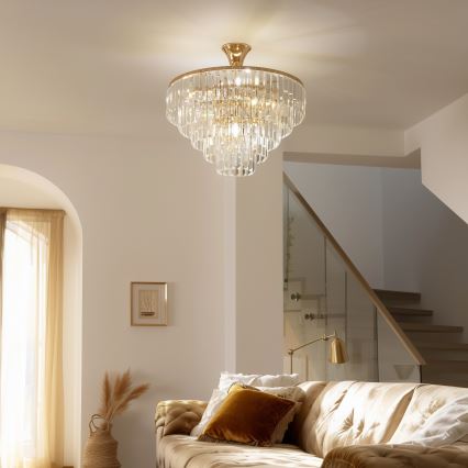 Brilagi - Πλαφονιέρα οροφής CRYSTAL 5xE14/40W/230V χρυσό